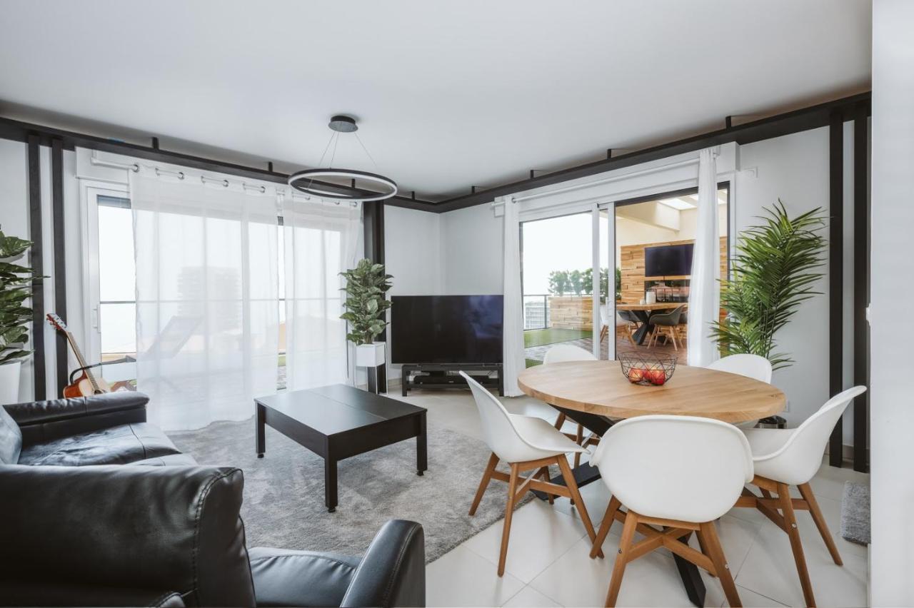 Ferienwohnung Monaco View, Pool, Garage, 100 M2 Terrace Beausoleil Exterior foto