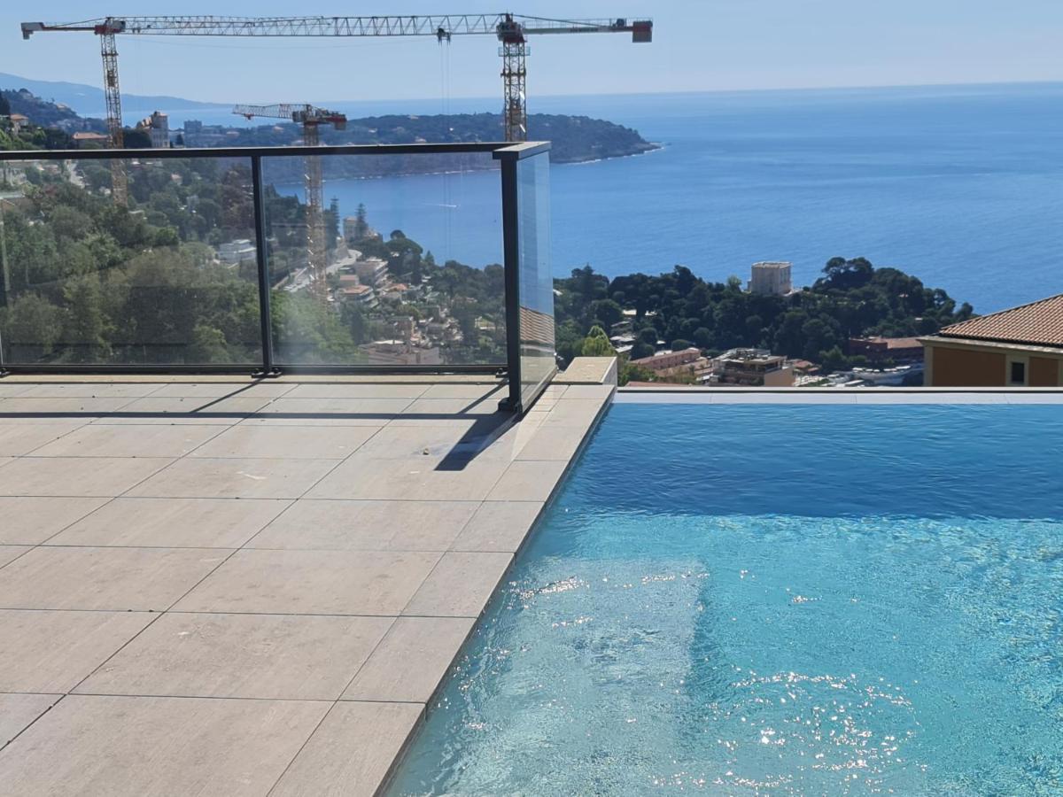 Ferienwohnung Monaco View, Pool, Garage, 100 M2 Terrace Beausoleil Exterior foto