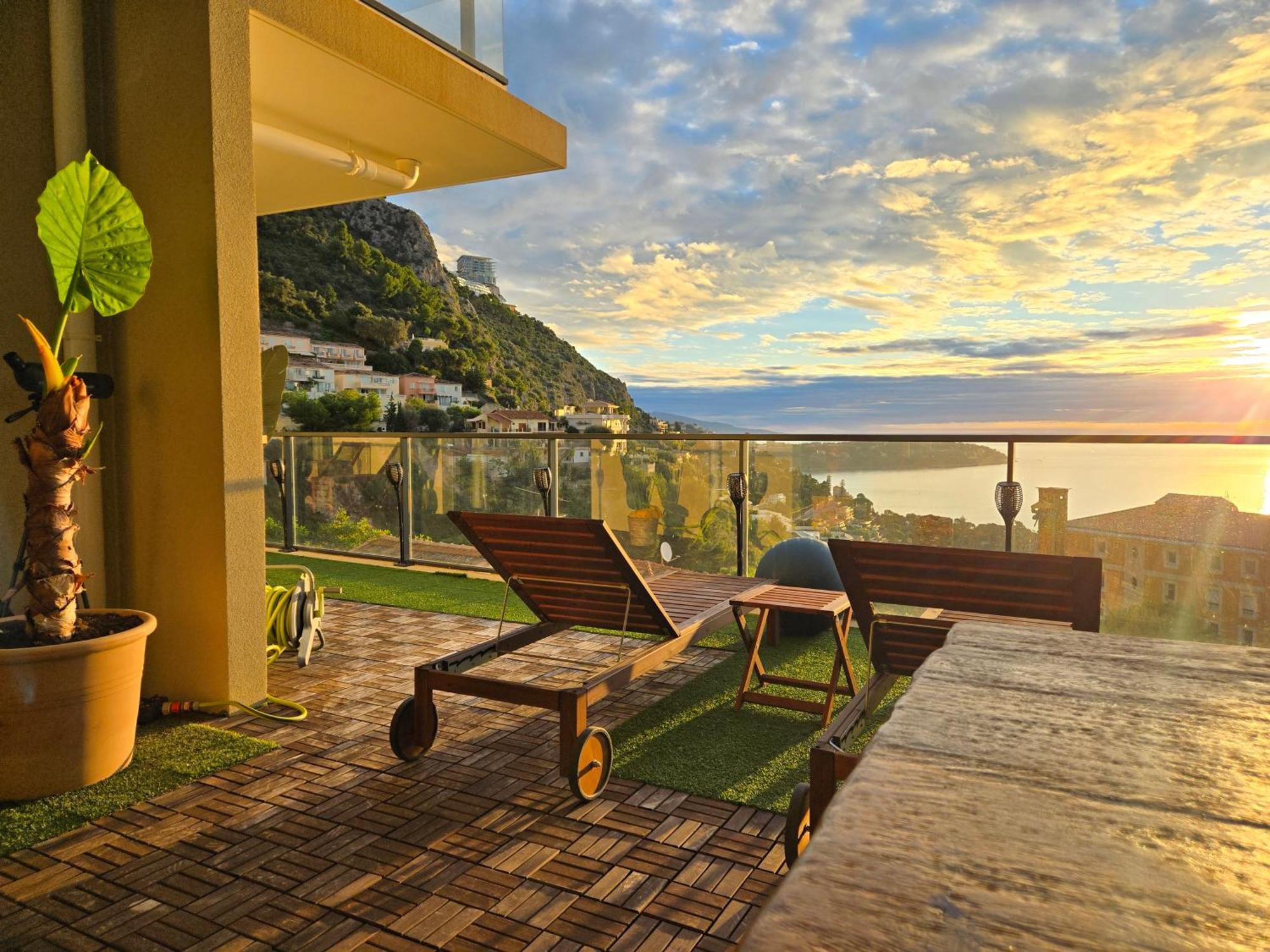 Ferienwohnung Monaco View, Pool, Garage, 100 M2 Terrace Beausoleil Exterior foto