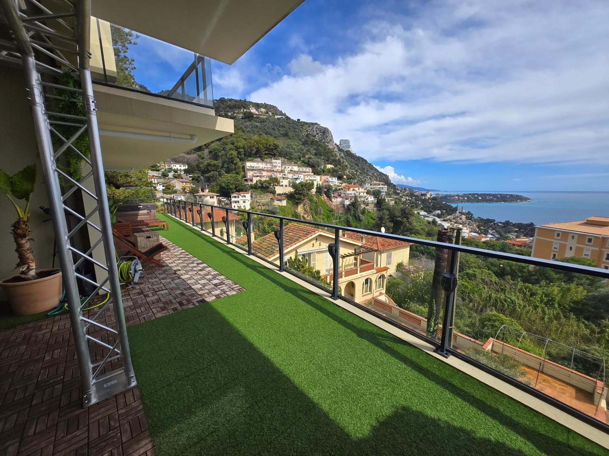 Ferienwohnung Monaco View, Pool, Garage, 100 M2 Terrace Beausoleil Exterior foto
